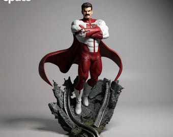 Omniman 3D Print Model | 1:6 Scale Statue & Bust (STL File)