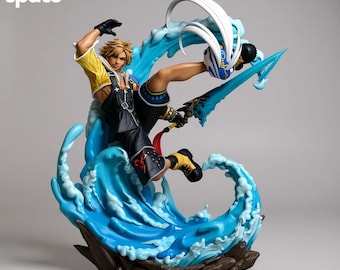 Tidus – Final Fantasy X STL Statue | 178mm Split • Pre-supported