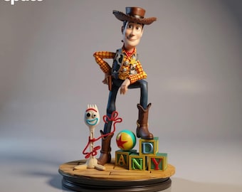 Woody & Forky Diorama 3D Model STL / Toy Story Fan Art (download digitale)