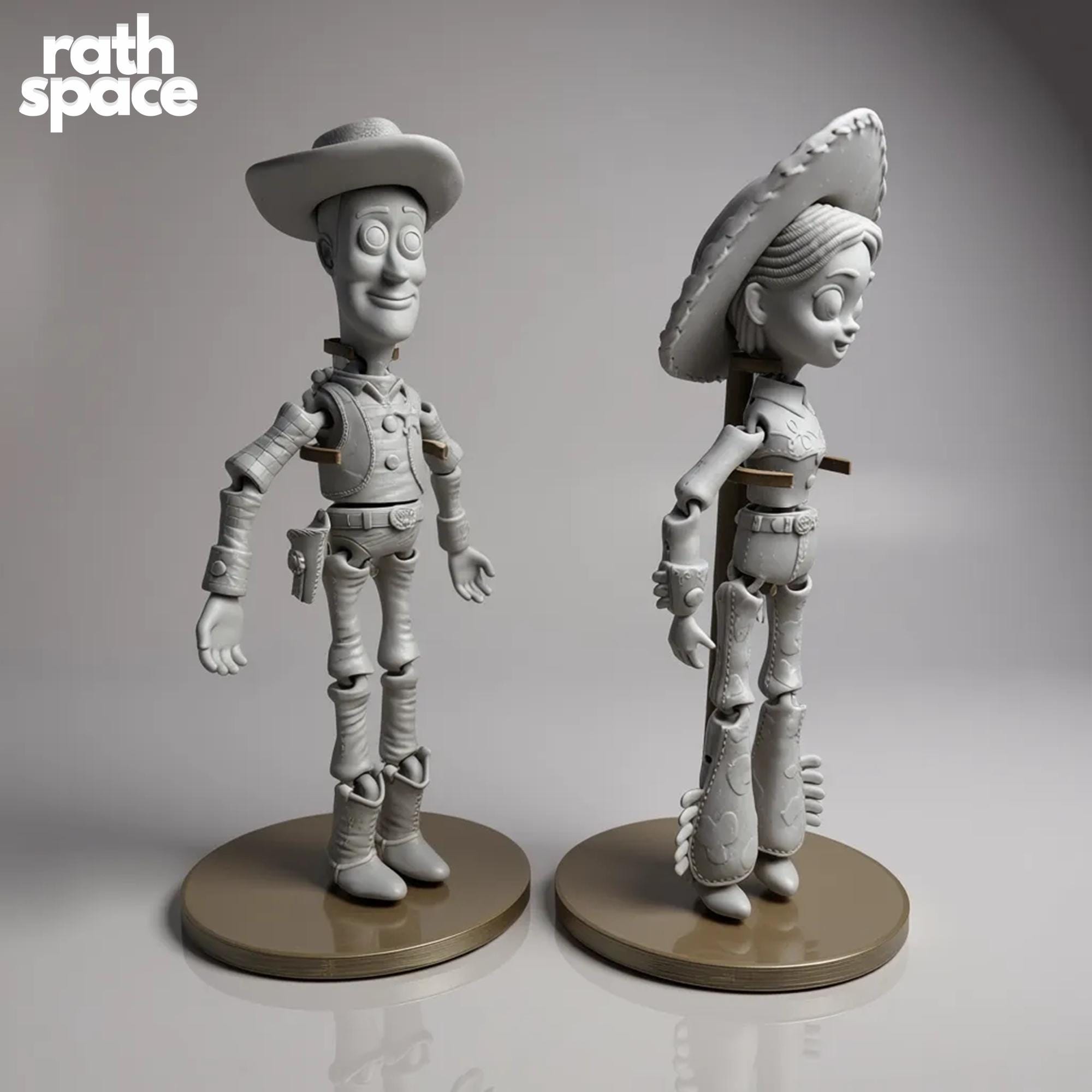 Articulated Toy Story STL Pack | Woody, Jessie, Bullseye 3D Model