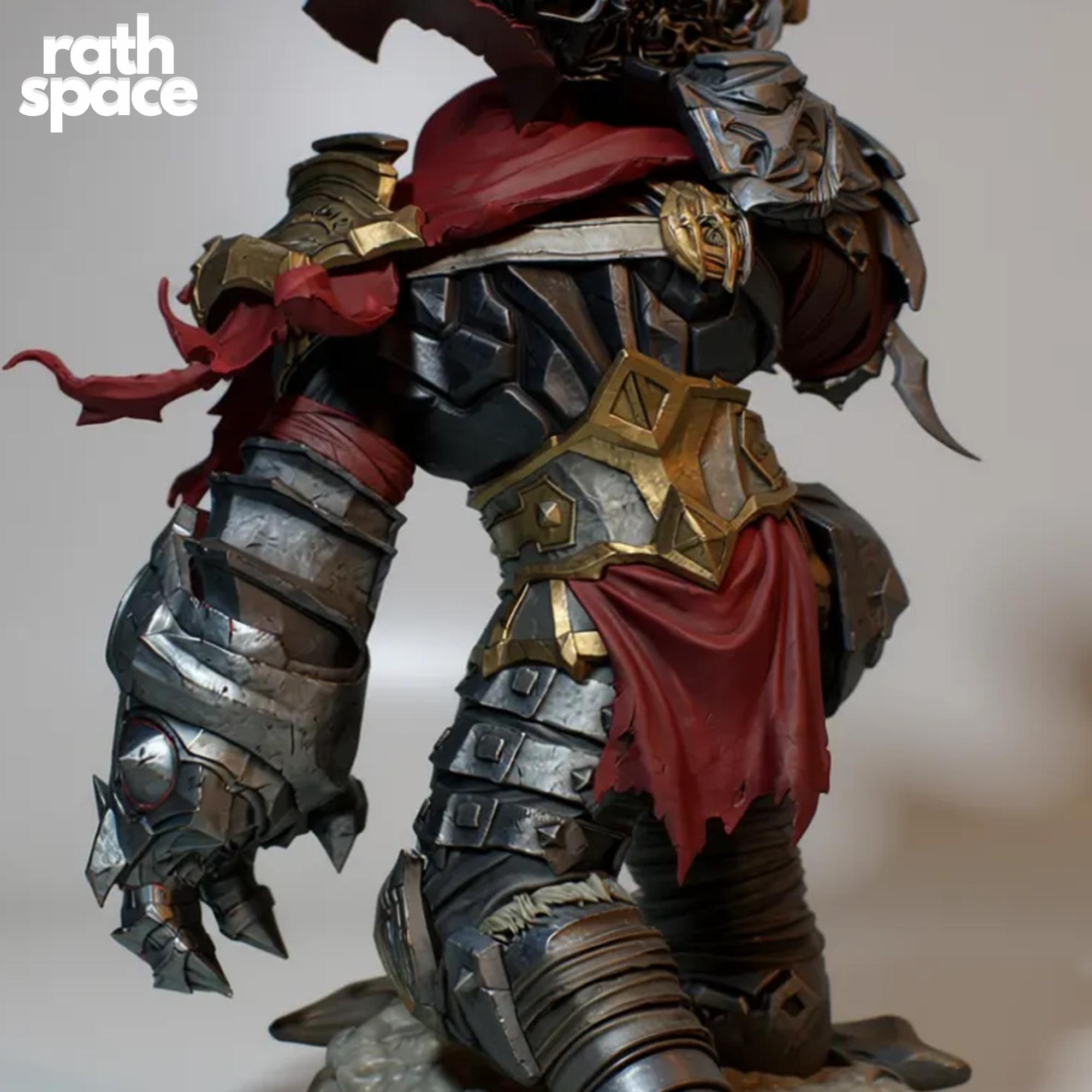 War Darksiders STL 3D Model | Fullsize + Bust | Pre-supported LYS ...