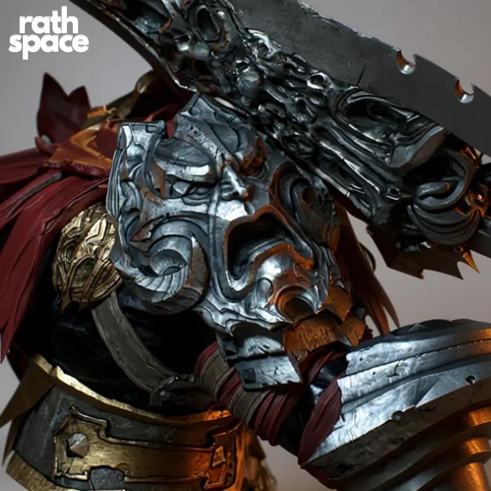 War Darksiders STL 3D Model | Fullsize + Bust | Pre-supported LYS ...