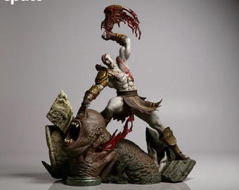 Kratos God of War STL | 1/6 Scale Spartan Warrior Statue (Digital Download)