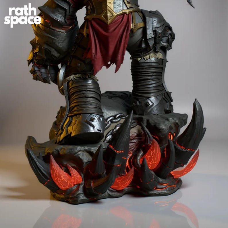 War Darksiders STL 3D Model | Fullsize + Bust | Pre-supported LYS ...