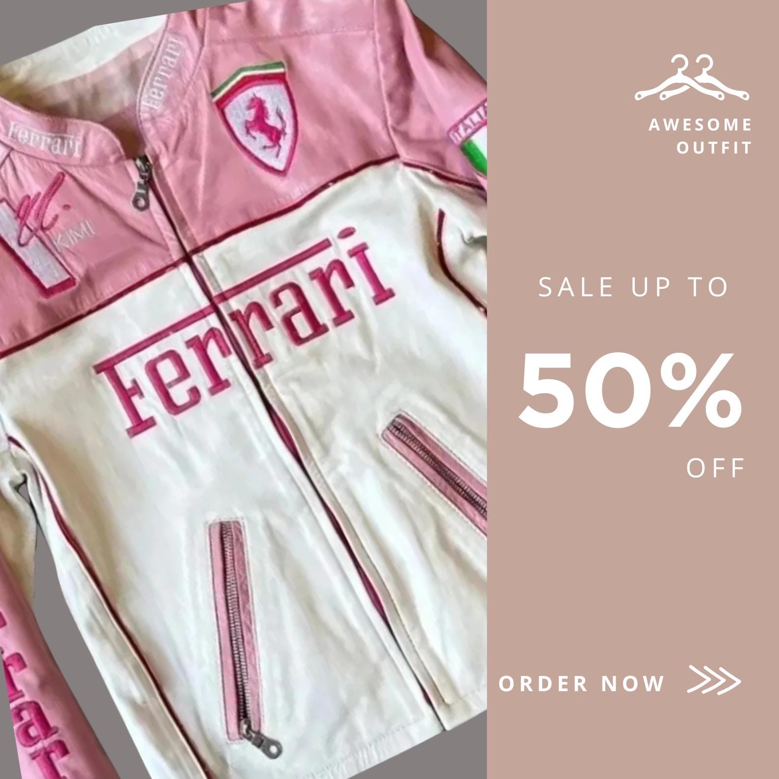 Ferrari jacket pink - Etsy 日本