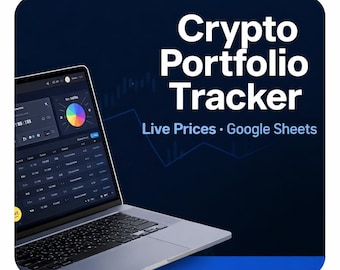 Crypto Portfolio Tracker – Live Prices Google Sheets Template | Track Trades & Profits