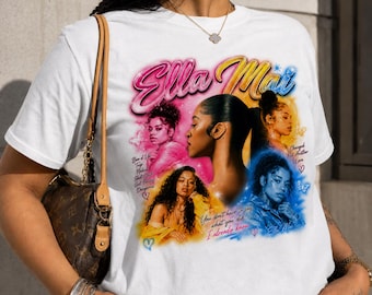 Color Me Ella Shirt, Ella Mai Inspired T-Shirt, R&B Singer Graphic Tee, 2000s Airbrush Shirt, Y2K RNB Music Tee, Fan Gift