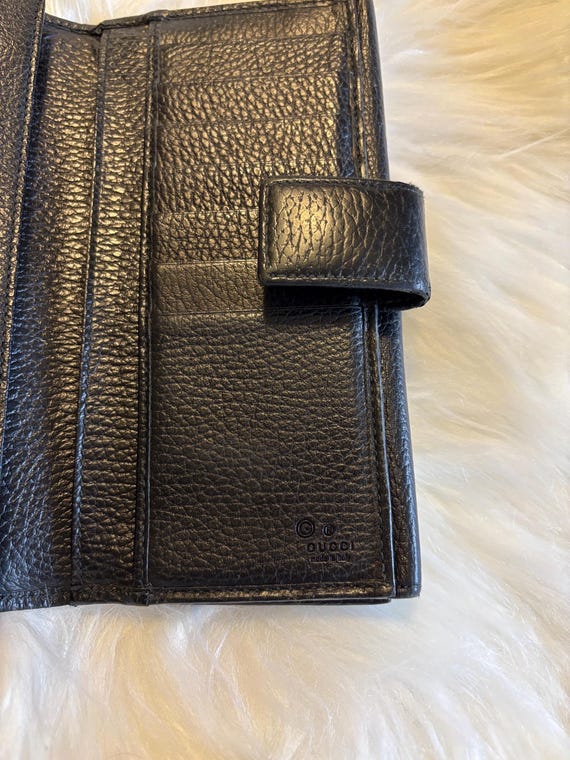 Authentic Gucci Black Studded Interlocking GG Des… - image 4