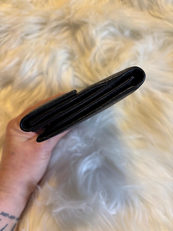 Authentic Gucci Black Embossed Monogram Wallet - image 9
