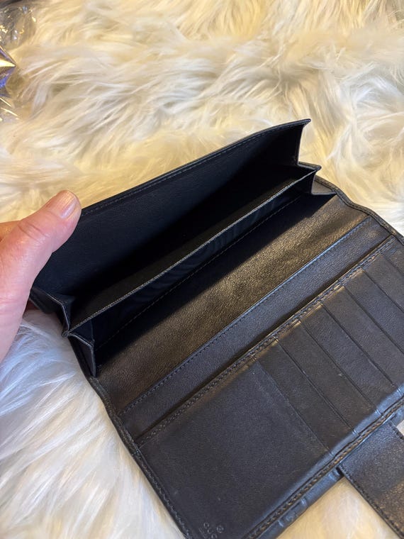 Authentic Gucci Black Embossed Monogram Wallet - image 8