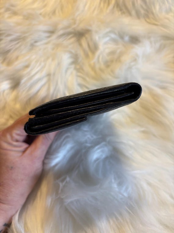 Authentic Gucci Black Embossed Monogram Wallet - image 10
