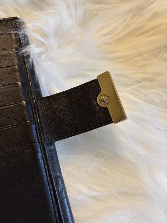 Authentic Gucci Black Embossed Monogram Wallet - image 7