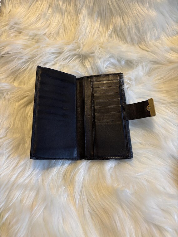 Authentic Gucci Black Embossed Monogram Wallet - image 3
