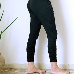 Black Joggers, Yoga pants, Drop Crotch Pants, Loose Pants, Sweat pants, Women Joggers image 6