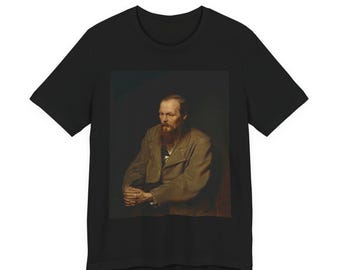 Fjodor Dostojewski Porträt T-Shirt | Literarischer Autor T-Shirt