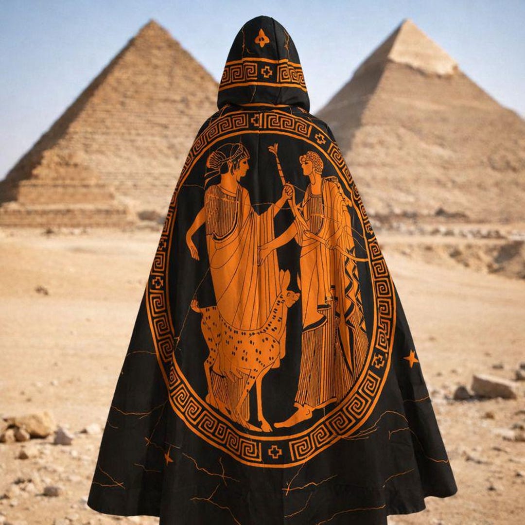 Apollo & Artemis Hooded Cloak | Ancient Greek Myth Cosplay Cape - Etsy ...