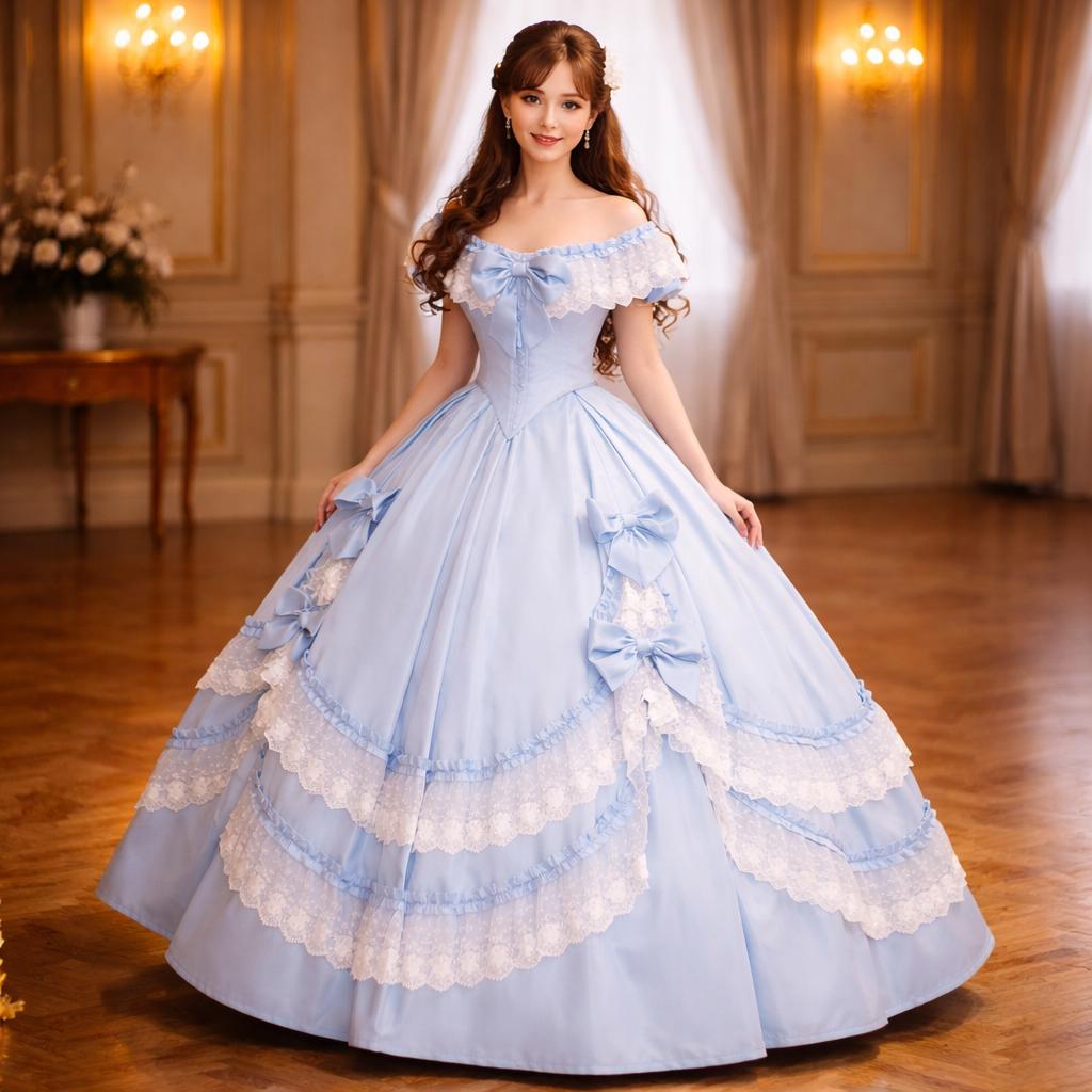 1850s evening dress Cecilia Couture 1850 Prom Dress - Mauve main image 0