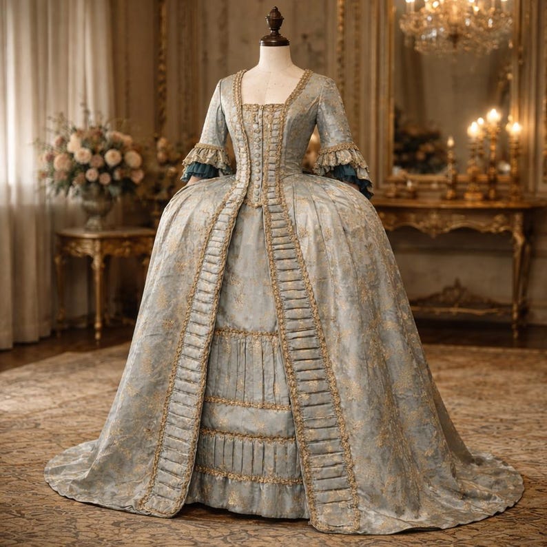 Rococo Robe à La Française Ball Gown – 18th Century Style Costume - Etsy