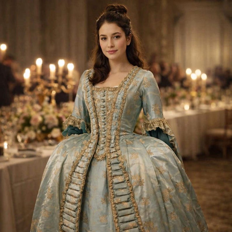 Rococo Robe à La Française Ball Gown – 18th Century Style Costume - Etsy