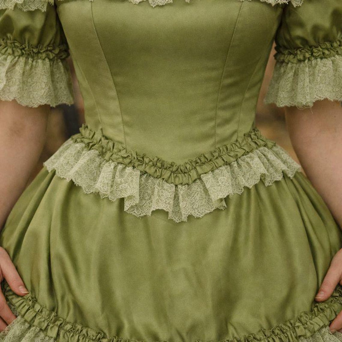 18th Century Rococo Victorian Ball Gown Vintage French Colonial Vampire ...