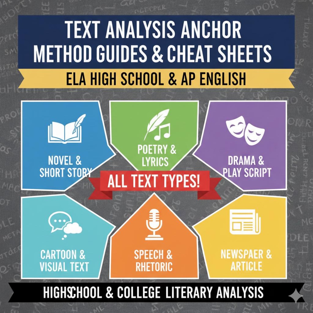 English A-level Text Analysis Overview | Upper Secondary School Study ...