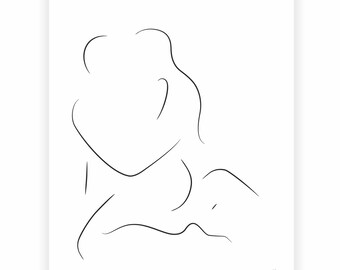 Sexy Pose Drawing - Etsy UK