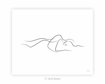 Man Woman Drawing Etsy