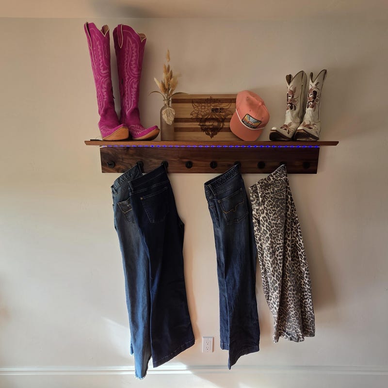 Jean Rack Jean Wall Rack - Etsy