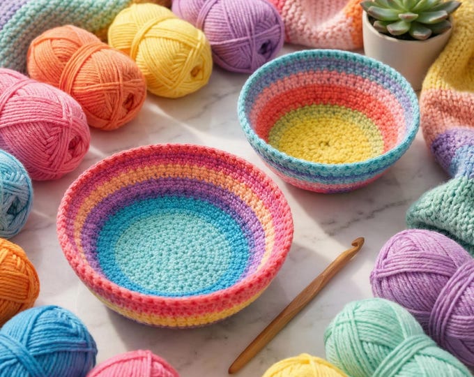 Vintage Finds | Felted Bowl Tutorial | Colorful Wool Home Decor Pattern (Digital Download)