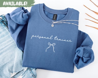 Personal Trainer Sweatshirt Fitness Instructor Sweatshirt Gift For Personal Trainer Gym Sweatshirt Workout Sweatshirt Exercise Teacher