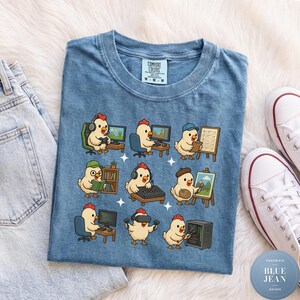 Game Developer Chicken Shirt, Funny Indie Game Dev Tee, Video Game Designer T-Shirt, Game Programmer Gift, Kawaii Video Game Graphic Tee