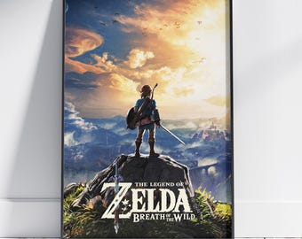 The Legend of Zelda Poster | Breath of the Wild Wall Art | Premium Matte Paper Print | Gift Game Poster