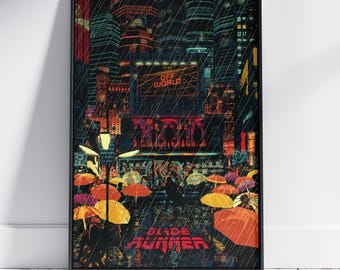 Blade Runner Poster | Deckard Wall Art | Premium Matte Paper Print | Gift Movie Poster