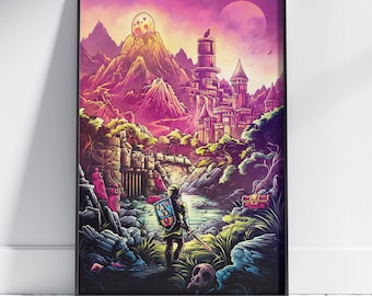 ゼルダの伝説ポスター | ブレス オブ ザ ワイルド ウォールアート