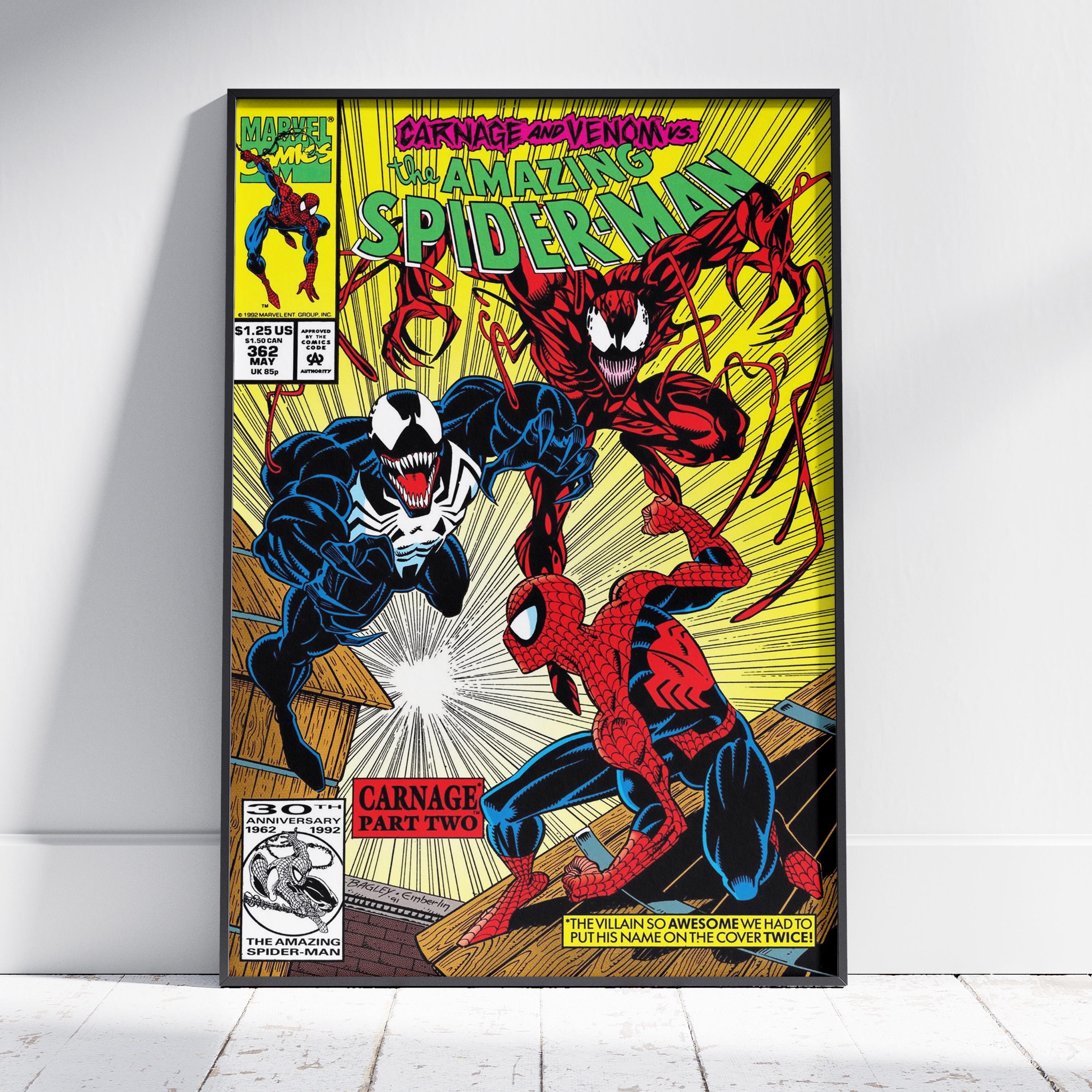 Spider-man Comic Poster | Peter Parker Wall Art | Premium Matte Paper ...