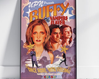 Buffy the Vampire Slayer Poster | Buffy Summers Wall Art | Premium Matte Paper Print | Gift TV Show Poster