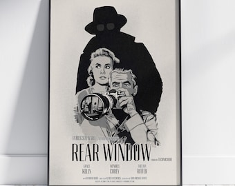 Heckscheiben Poster | James Stuart Wandkunst | Premium Matt Papierdruck | Geschenk Film Poster