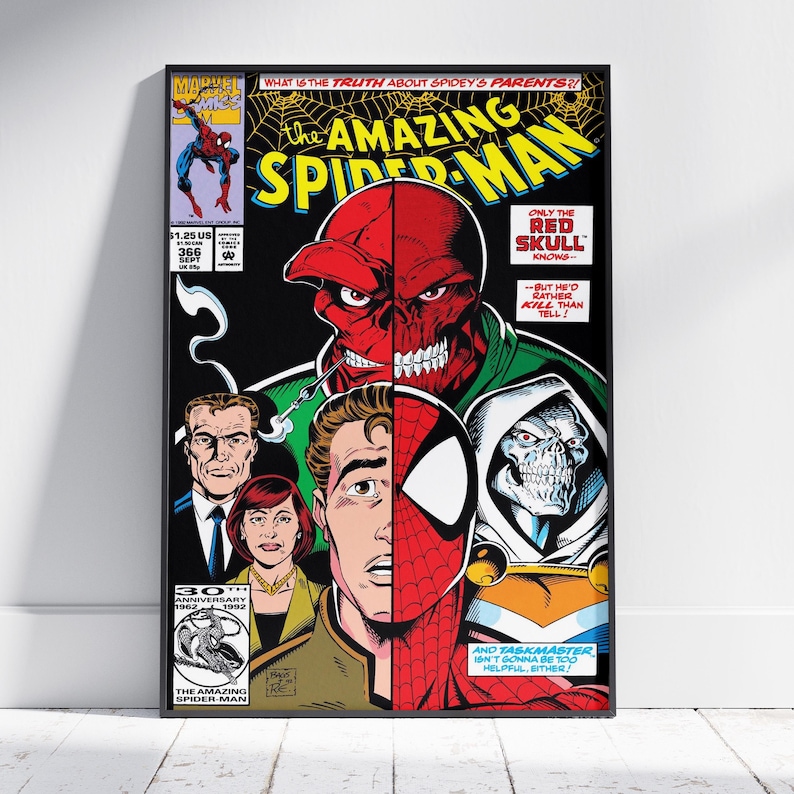 Spider-man Comic Poster | Peter Parker Wall Art | Premium Matte Paper ...