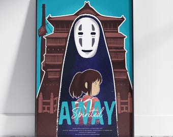 Póster de El viaje de Chihiro / Arte mural de Chihiro / Impresión en papel mate premium / Póster de película para regalo