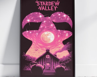 Stardew Valley Poster | Pelican Town Wall Art | Premium Matte Paper Print | Gift Game Poster