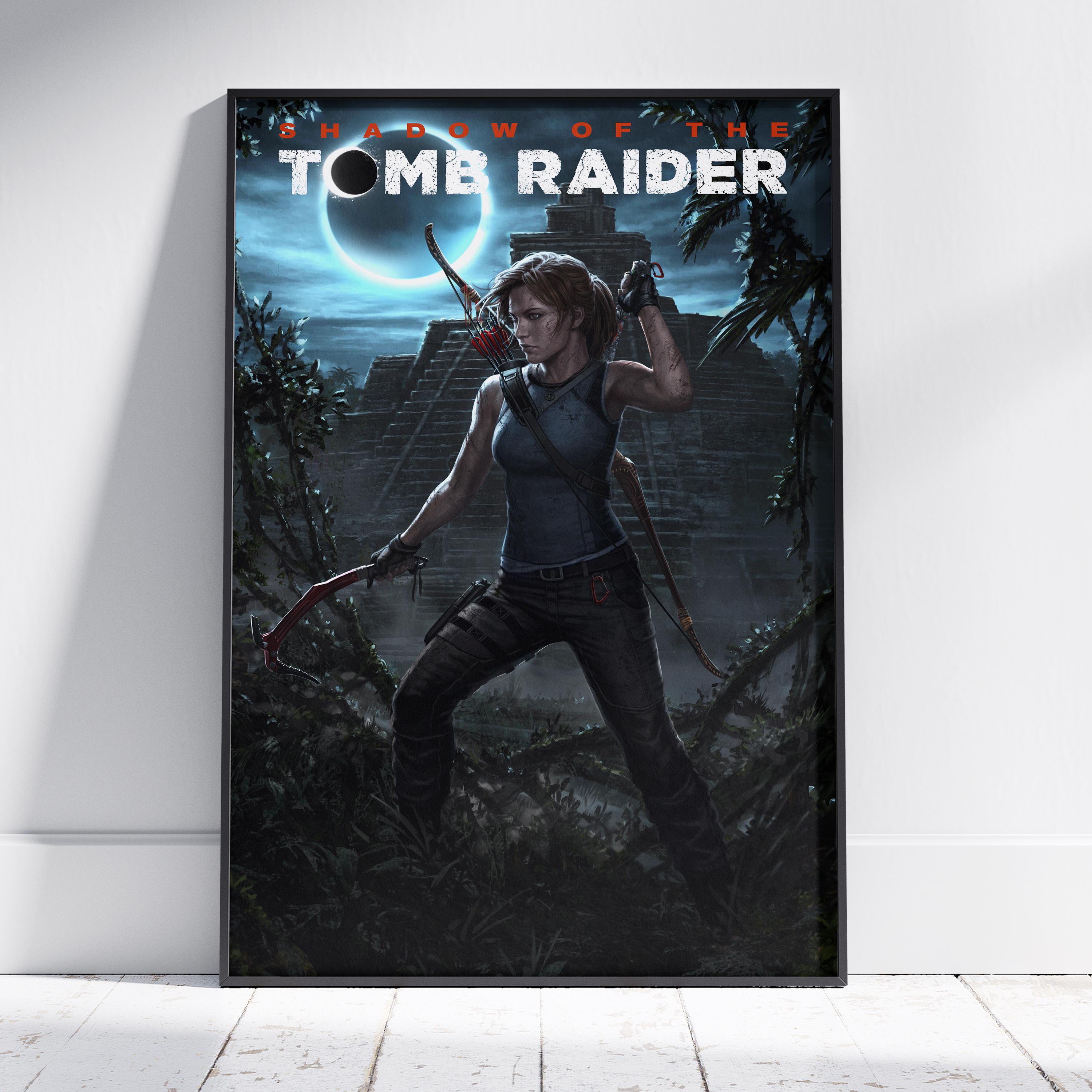 Tomb Raider Poster | Lara Croft Wall Art | Premium Matte Paper Print ...