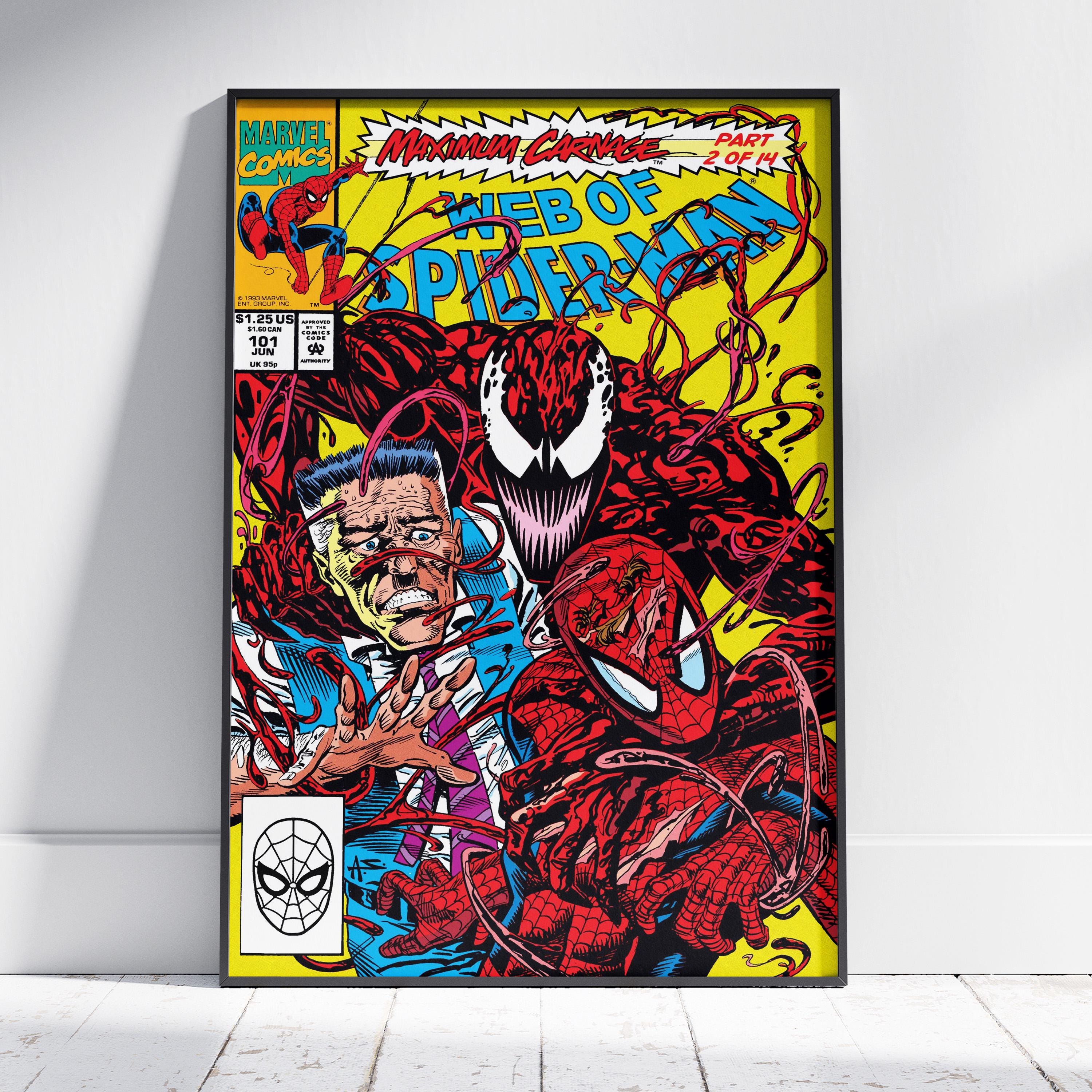 Spider-man Comic Poster | Peter Parker Wall Art | Premium Matte Paper ...