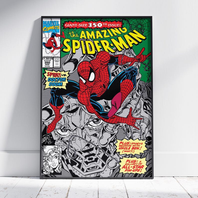 Spider-man Comic Poster | Peter Parker Wall Art | Premium Matte Paper ...