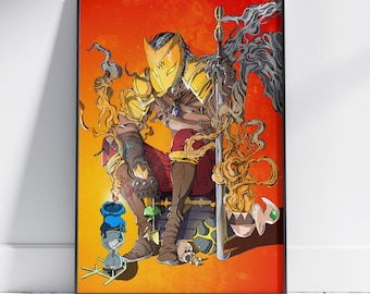 Póster de Slay the Spire / Arte de pared silencioso / Impresión en papel mate premium / Póster de juego de regalo