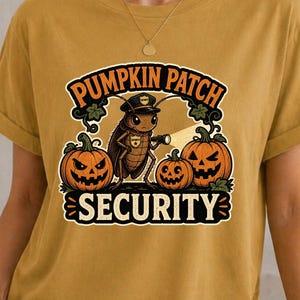 Pumpkin Patch Security Halloween Shirt, Funny Cockroach Tee, Spooky Gift