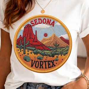 Sedona Arizona Hiking Shirt, Vortex Desert Graphic, Red Rocks, Southwest Travel Gift, Nature Lover