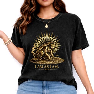 Self Acceptance Shirt, Funny Cockroach Quote Tee, Dark Humor Bug Graphic, I Am As I Am Affirmation Gift, Weird Insect Comfort Colors