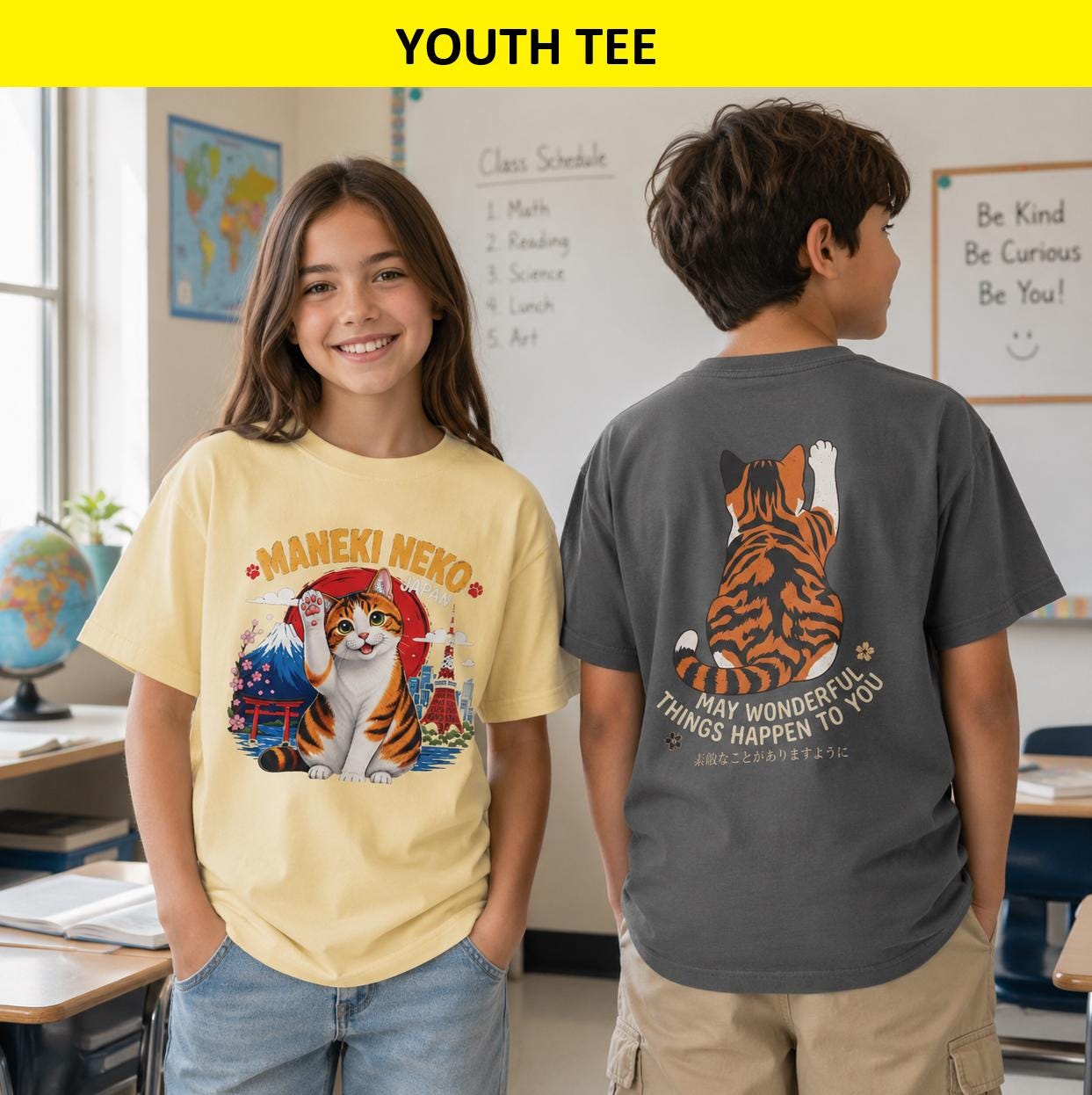 Maneki Neko Kids Shirt - Etsy