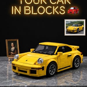 Aangepaste autosteenmodel, gepersonaliseerde foto automodel, mini-autoblokken, aangepaste nummerplaat, autoliefhebber cadeau, cadeau voor hem