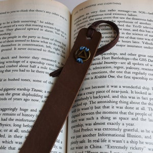 Custom ENGRAVED Sobriety Bookmark, Leather Recovery Bookmark, Leather Bookmark, Alcoholics Anonymous Bookmark, Serenity Recovery Gift